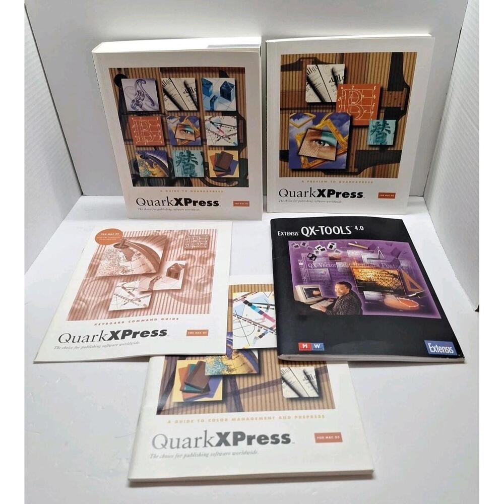 QuarkXPress A Guide To QuarkXPress for MAC OS, 5 Paperbacks